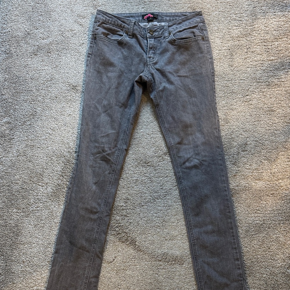 Forever 21 Gray Skinny Jeans  Low Rise. Size 24